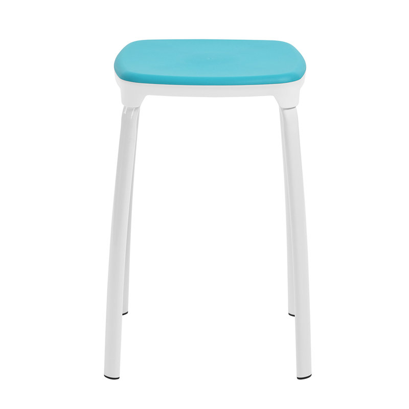 Henrikas Steel Accent Stool, Blue