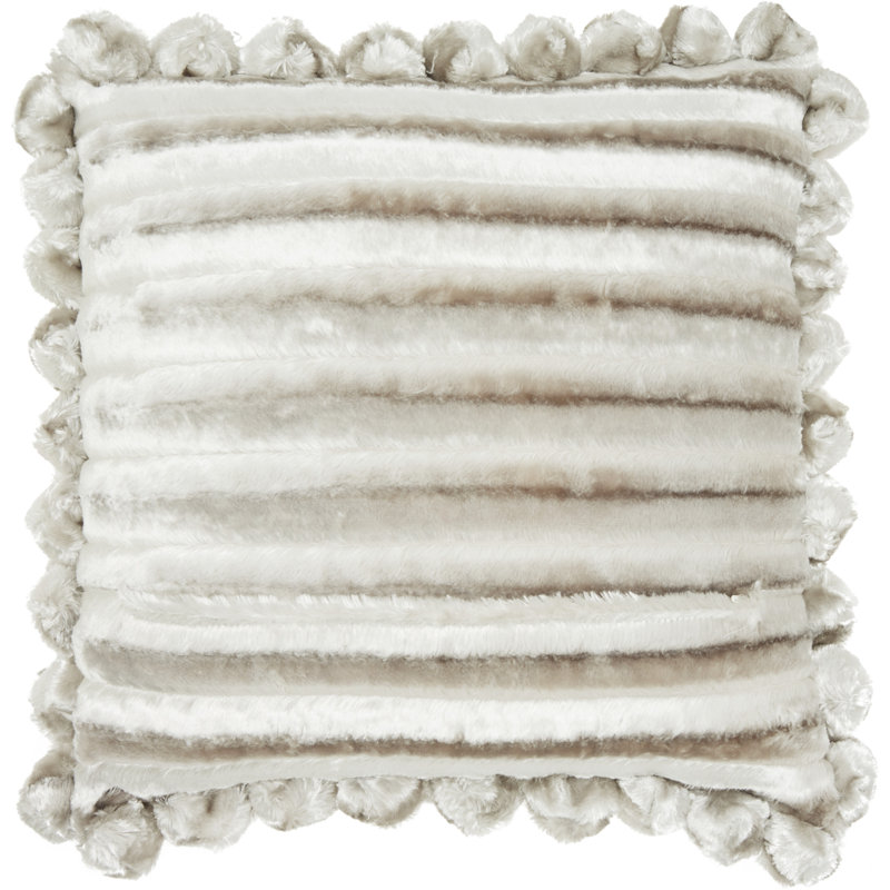 Square Pillow Cover & Insert, Silver