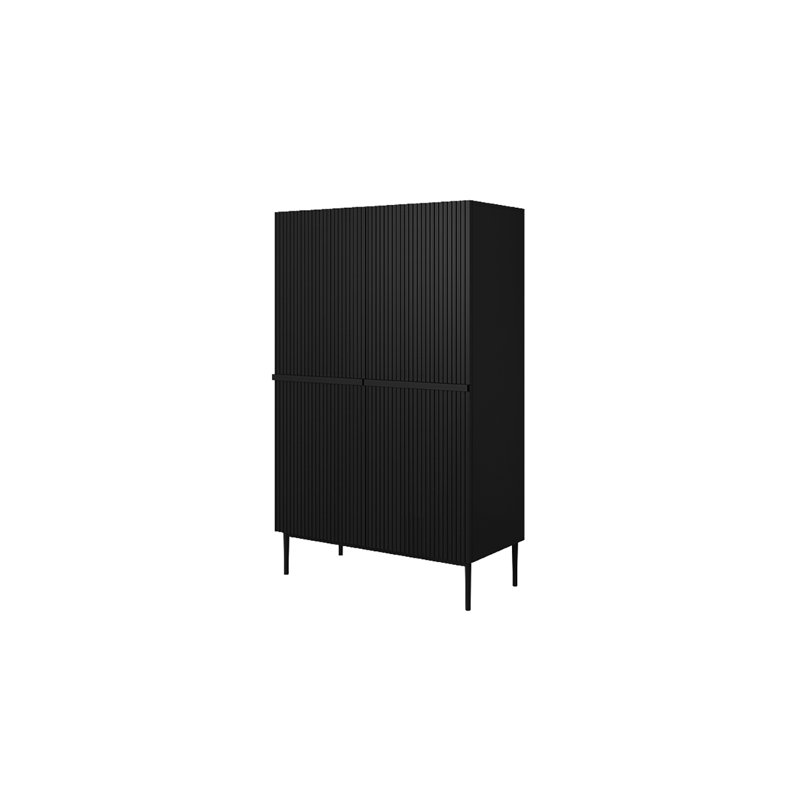 Alessja 2 Door Manufactured Wood Wardrobe, Black