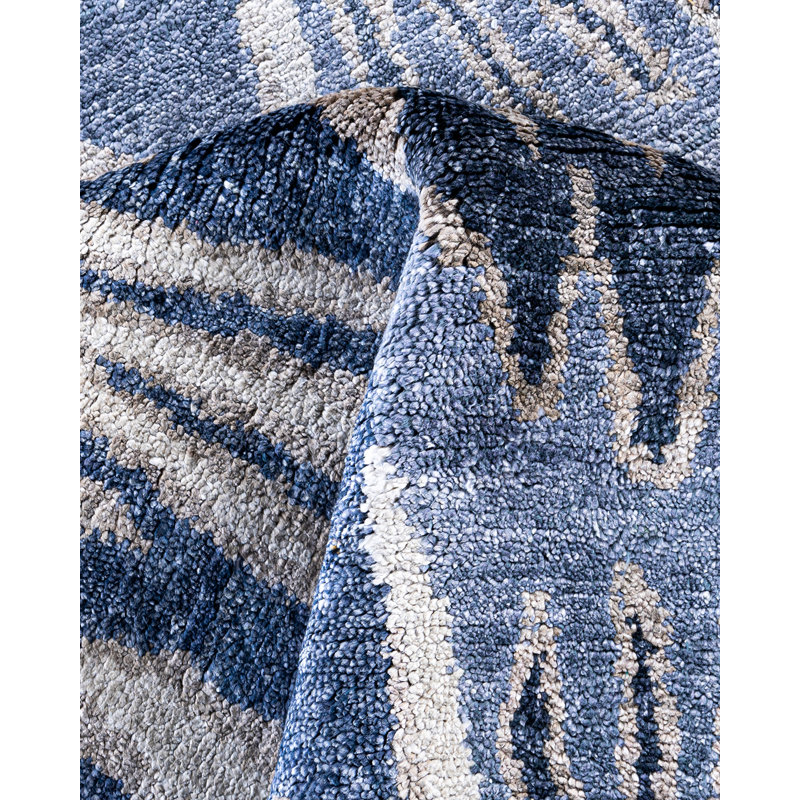 Overdyed One-of-a-Kind Rectangle 8'1" X 10'1" Hand Knotted Area Rug