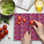 Multicolore planche à découper Ambesonne