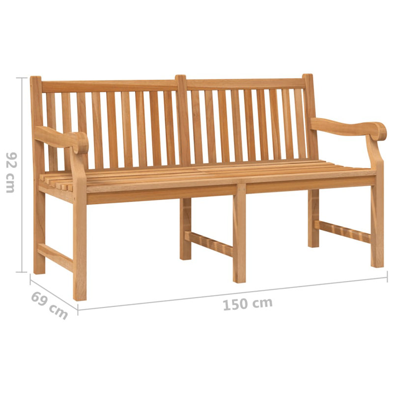 Banc de jardin en teck