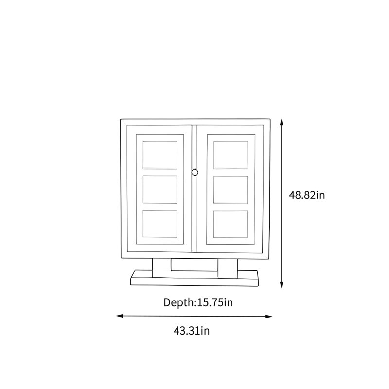 Grande armoire de rangement dans le salon