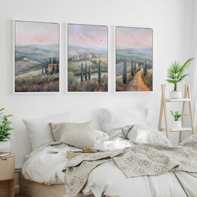 " Dusk's Glow In Tuscany " by Golden Glow Interiors 3 - Pieces