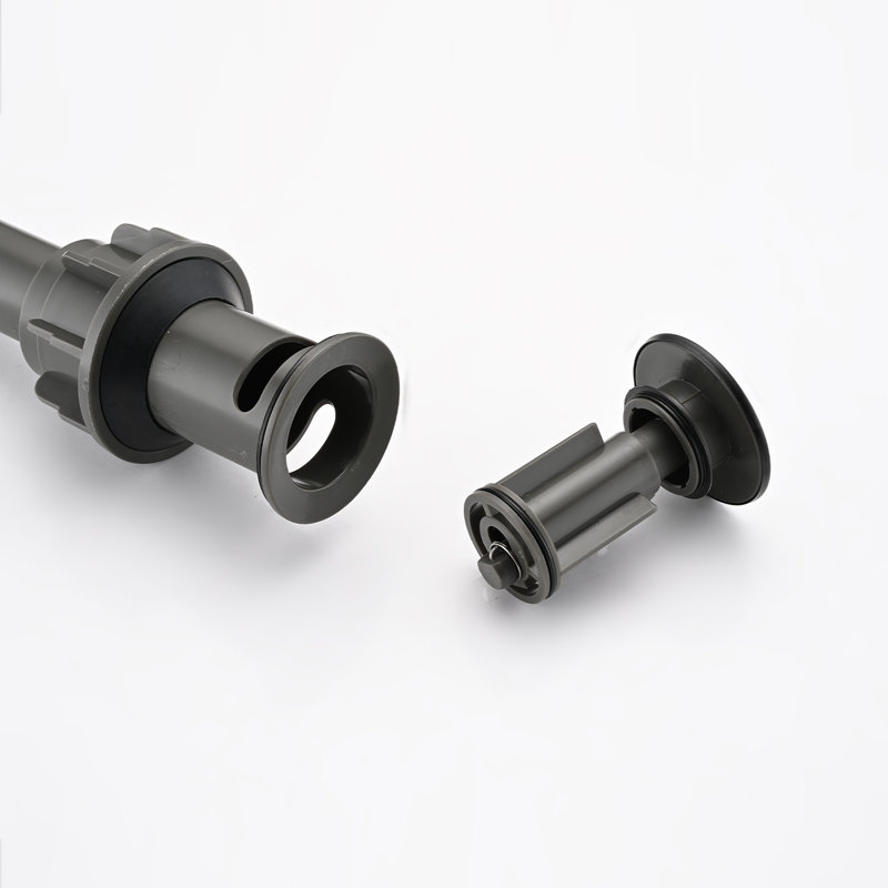 Pop-Up Bathroom Sink Drain With Overflow, Matte Black
