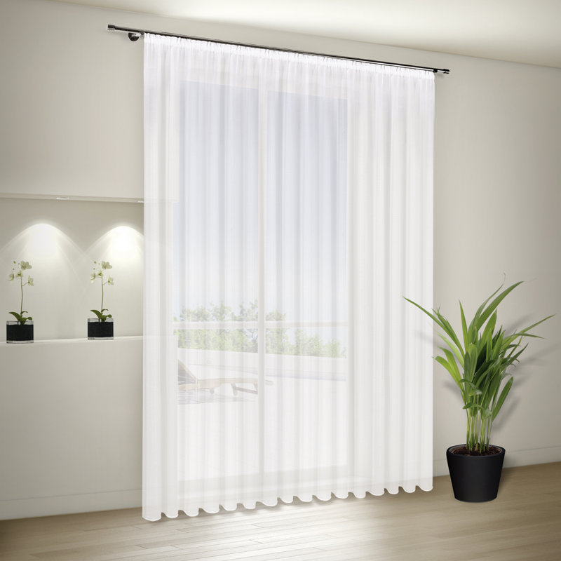 Transparenter Vorhang Earlston Sheer, Width 450 x Drop 245 cm