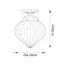 Abington Glass Semi Flush Mount