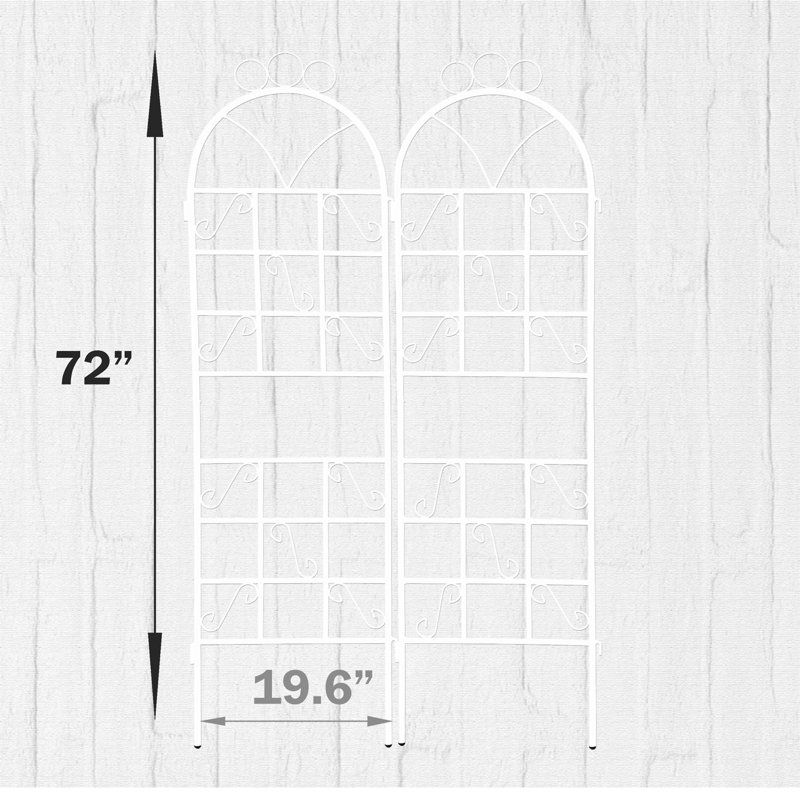 1Set treillis de jardin en métal pour plantes grimpantes Support de plante extérieur antirouille - Articles en céramique