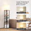 Lampe sur pied moderne à DEL noire - Température de couleur réglable, à intensité variable