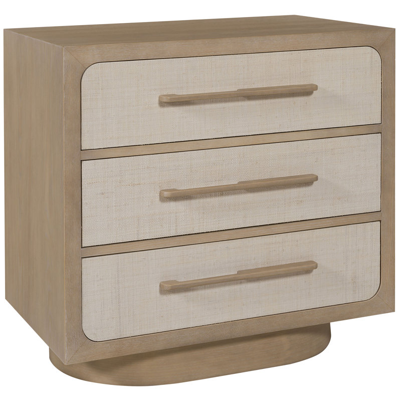 Reveal 3 - Drawer Nightstand, Dove Gray
