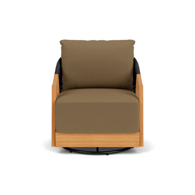 Alpine Outdoor Teak Swivel Lounge Chair