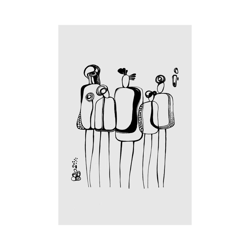"Pod People VI" par Soul Curry, reproduction d'art sur toile tendue, H 12 po x l 8 po x P 0,75 po