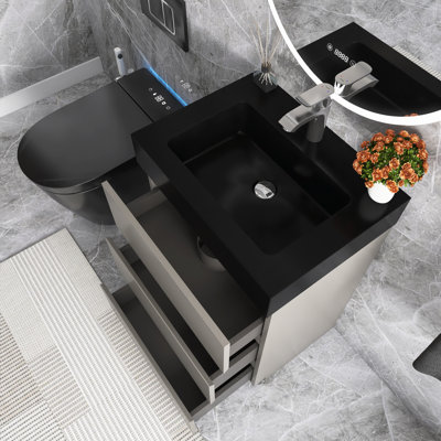 Caloway 24" Freestanding Single Bathroom Vanity with Top