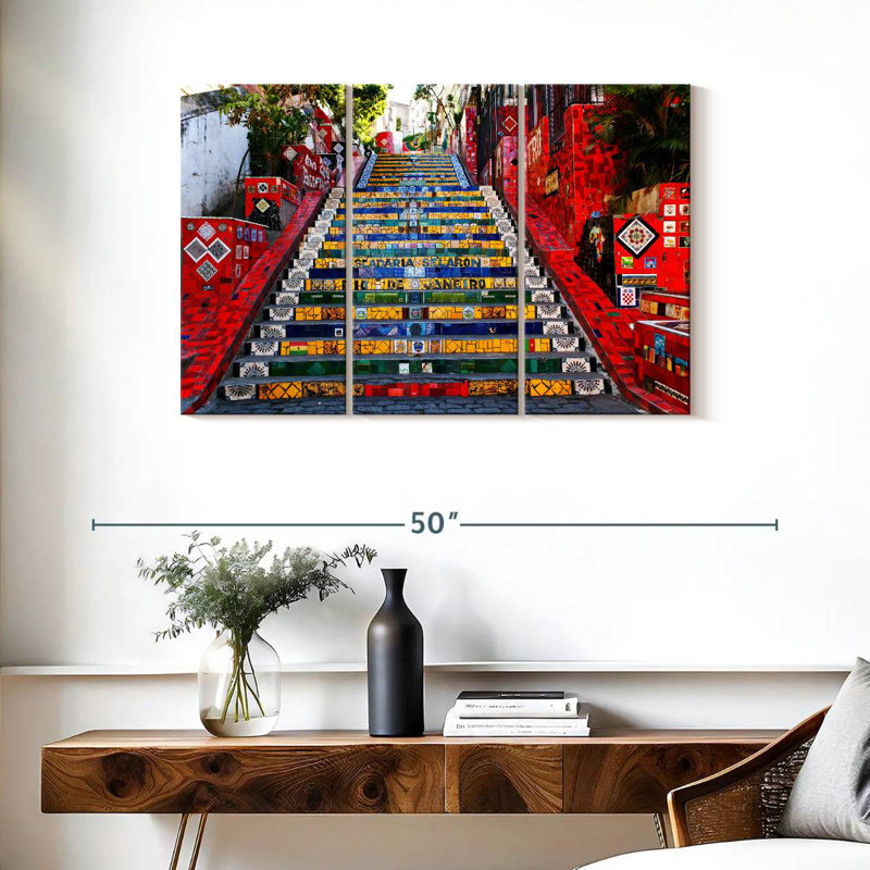 Sebbie Escadaria Selaron, 24" H x 38" W