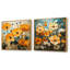 Ensemble de 2 décorations murales jaune souci-102587983-102587989