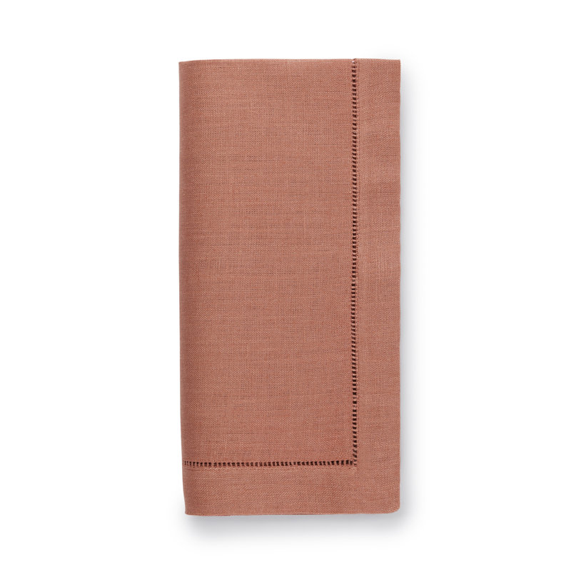 Festival Linen Square Napkins, Salmon