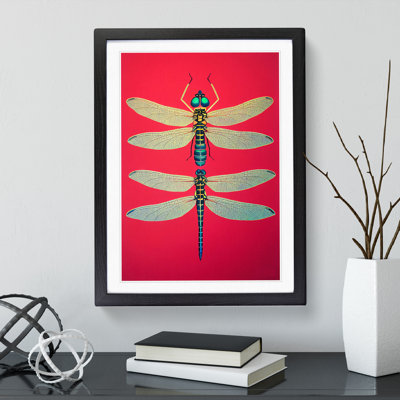 Two Pretty Dragonflies - Wall Art