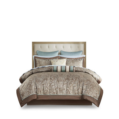 Polyester Jacquard Comforter 3 Piece Set