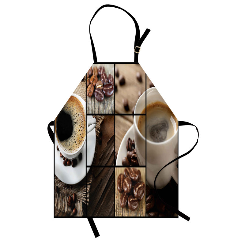 Tablier en bois East Urban Home, tablier brun unisexe, taille adulte, brun
