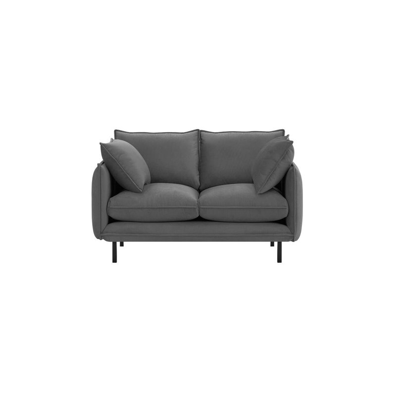 Neptali 2 Seater Velvet Sofa, Grey