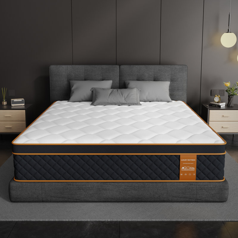 Matelas en mousse viscoélastique gélifiée ferme 10 po / 12 po / mi-ferme, en boîte, avec certification Certipur-Us., 12"
