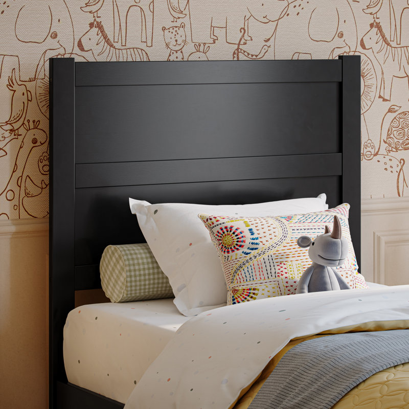 Aveline Wood Panel Headboard, Twin, Black