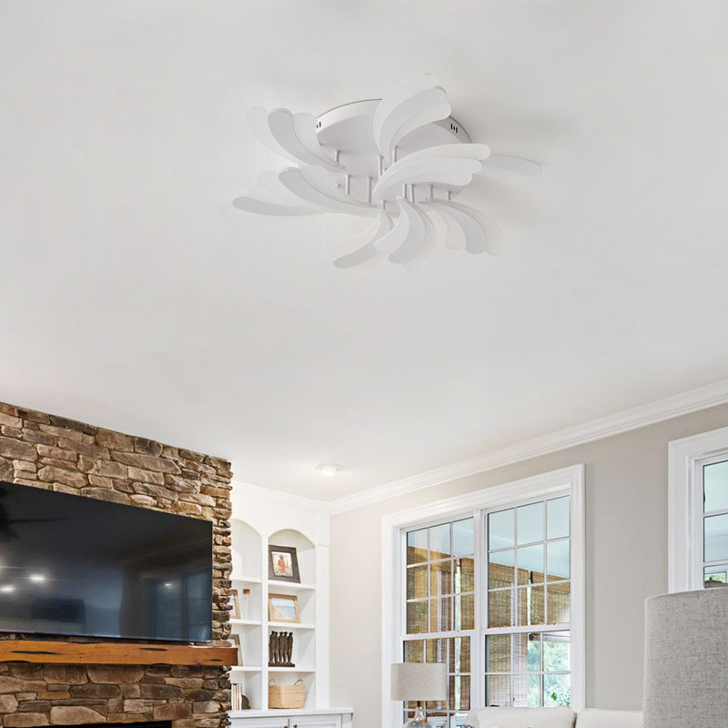 1-Dimmable white LED iron ceiling light