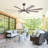 72" Modern Smart 3CCT LED Windmill Large Ceiling Fan with APP and Remote Control, Double-Sided Blades, Dimmable, Reversible 6 Speeds Motor, 5"/10"/24" Downrods-450657450