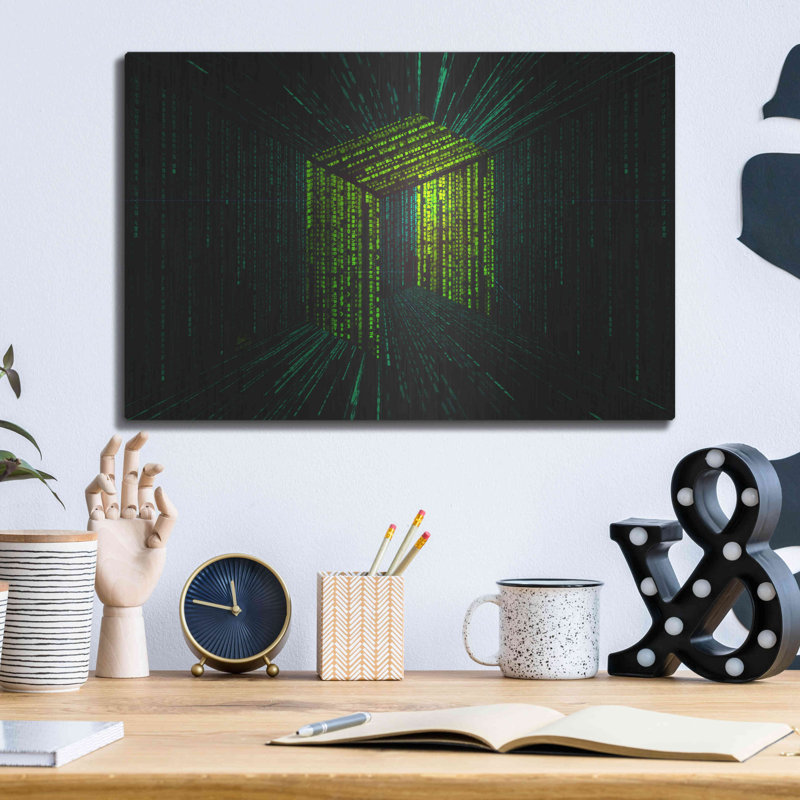 «Digital Rain Neo Crypto» par Katalina Ooma, H 12 po x l 16 po