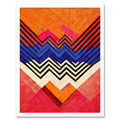 Memphis Design Geometric Retro Abstract - Print