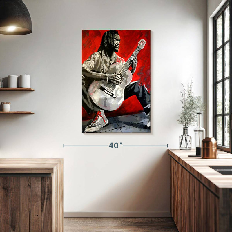 Abarca Jazz Player, 39" H x 26" W