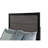SOLUTO Gray AND BLACK QUEEN BED