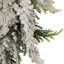 Couronne de Noël artificielle en pin lourdement floqué 20 pouces