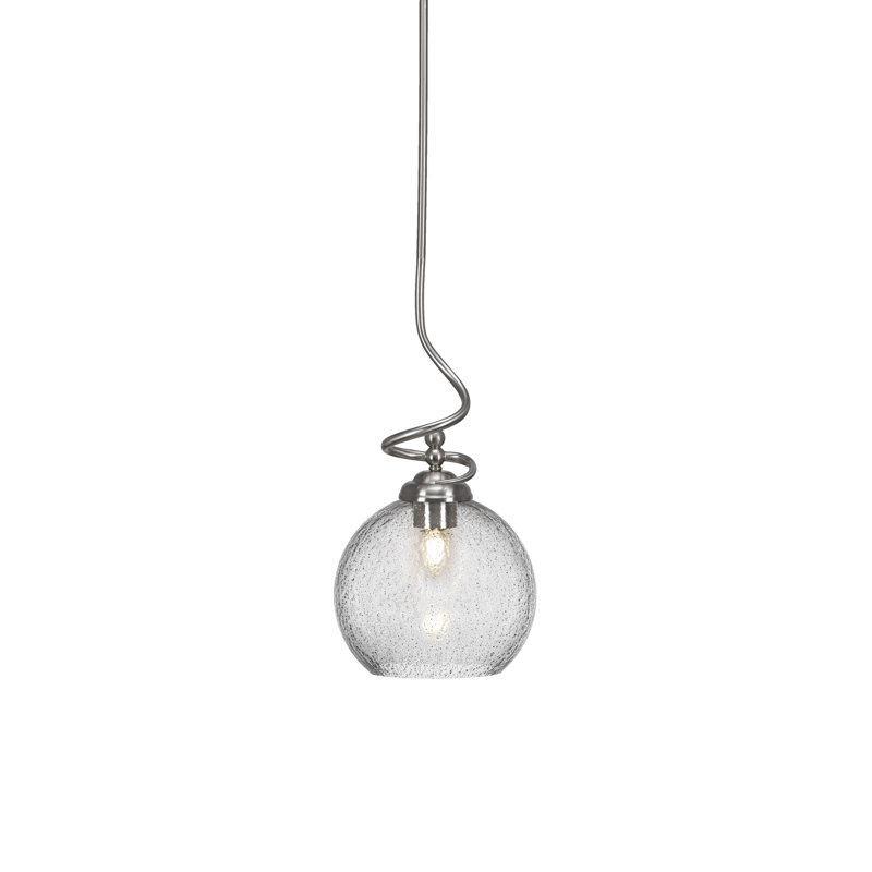 Luminaire suspendu Capri Capri, H 19,25 po x l 9,5 po x P 9,5 po, Nickel brossé