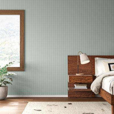 Branco Peel & Stick Striped Wallpaper