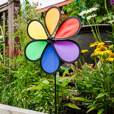 12" Rainbow Dazy Petal Spinner