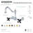 Kingston Brass Duchess Double-Handle 2-Hole Wall-Mount Bridge Kitchen Faucet-95483495