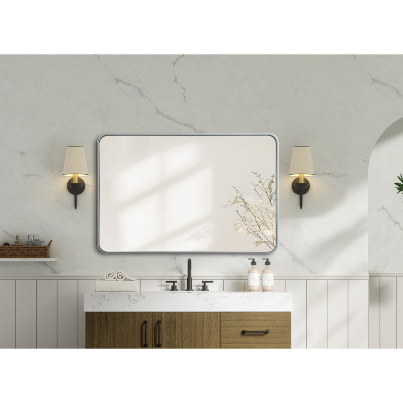 Miroir Erath, Argent argent, 42 po x 28 po
