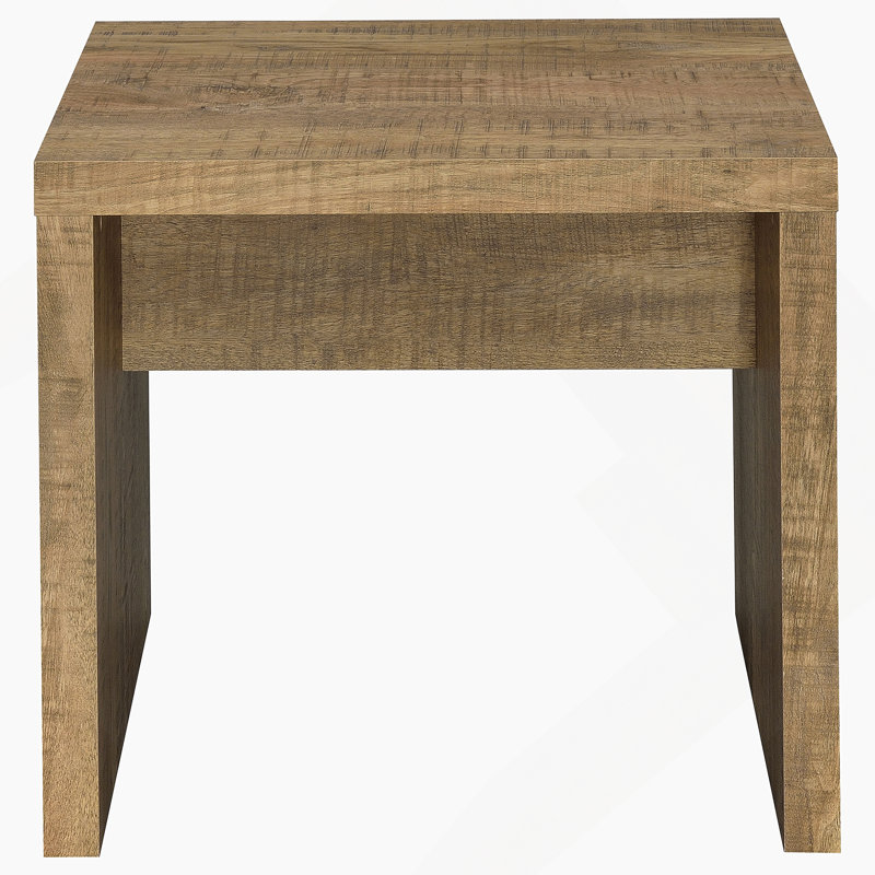 Square Side Table, Farmhouse End Table For Indoor