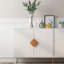 Buffet à 4 portes avec poignée carrée, double buffet de rangement, meuble télé de salon, structure en fer et E1, système de peinture, d'écurie et d'étagère pour meubles - optimise la gestion de l'espace