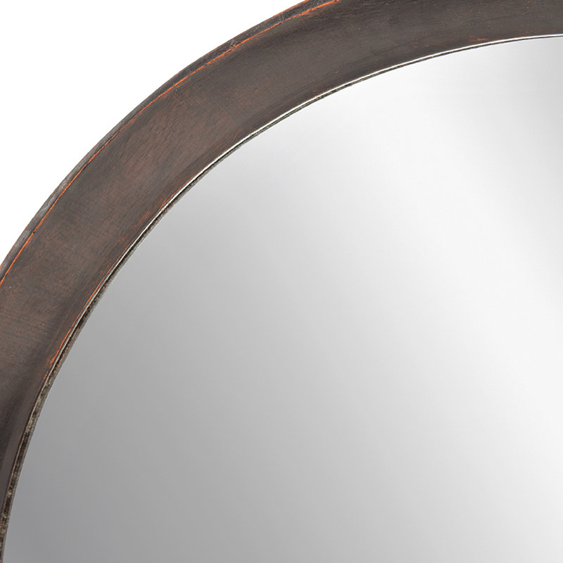 Miroir mural Mango Objet de décoration de vestibule. Flamme, Marron foncé, 19,83 po x 19,69 po