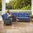 Carolina Outdoor Wicker Patio Sectional with Cushions-90980627-90980628