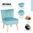 Ferndale Velvet Slipper Chair with Ottoman-1136126444
