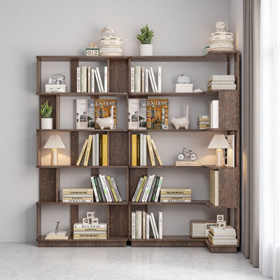 Bibliothèque d'angle peu encombrante de 90 cm + bibliothèque libre extensible de 80 cm