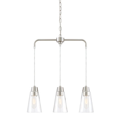 Irina 3 - Light Satin Platinum Kitchen Island Pendant