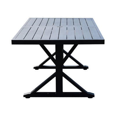Table de salle à manger en aluminium Skegness