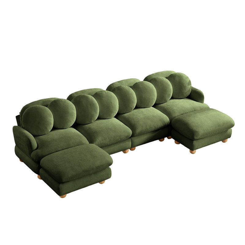 Grand sofa modulaire en coin
