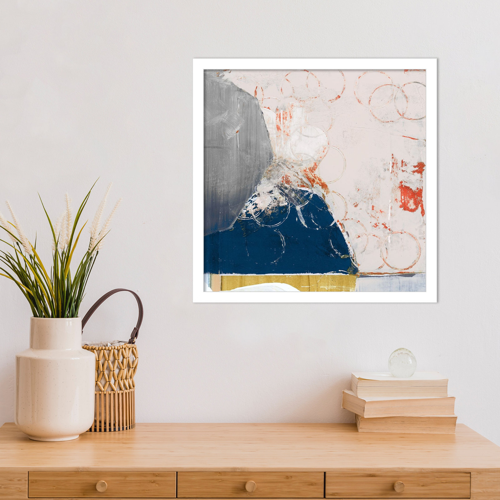 Gilpin "Beautiful Mess No. 2" Print, 17" H x 17" W, White