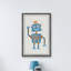 Impression sur papier encadrée Rayland «Happy Robot»-1177442459