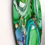 «Green Luxury Abstract Fluid Art», art mural moderne en métal-68855267